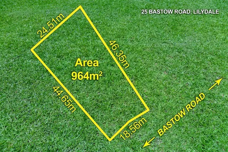 Main view of Homely land listing, 25 Bastow Road, Lilydale VIC 3140
