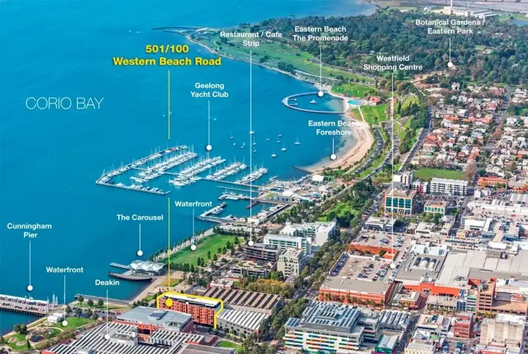 Main view of Homely apartment listing, 501/100 Western Beach Road, Geelong VIC 3220