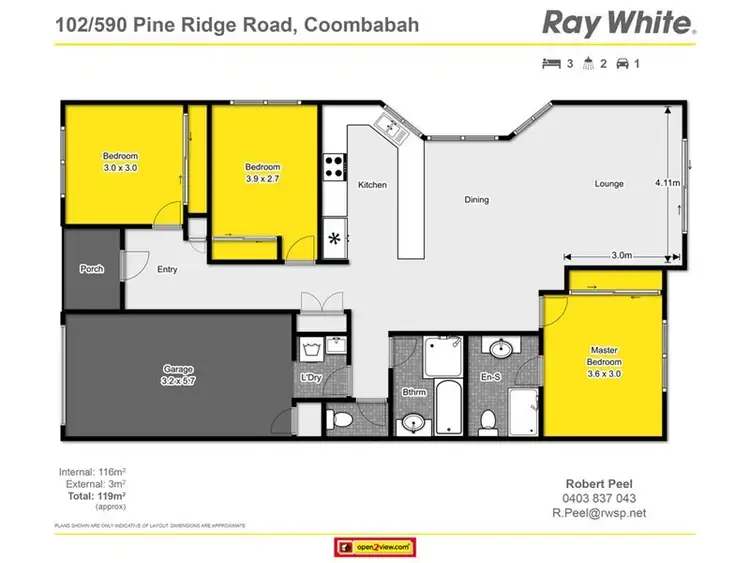 Sixth view of Homely townhouse listing, 102/590 Pine Ridge Road, Coombabah QLD 4216
