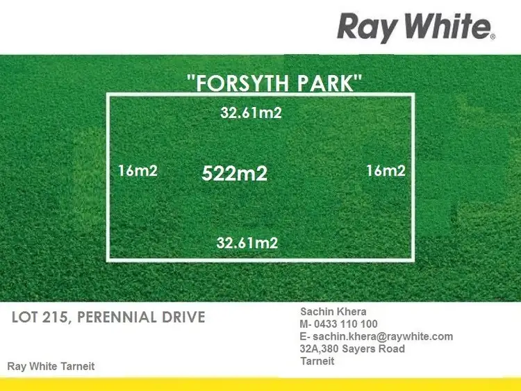 LOT 215 PERENNIAL Drive, Truganina VIC 3029