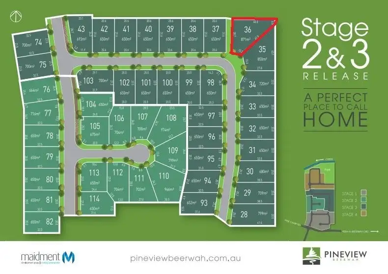 Main view of Homely land listing, Lot 36 Featherwood Crescent, Beerwah QLD 4519