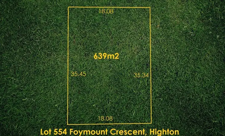 Main view of Homely land listing, Lot 554 Foymount Crescent, Highton VIC 3216