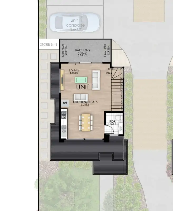 Third view of Homely townhouse listing, 1, 3 and 4/8 Bardia Street, Heidelberg West VIC 3081
