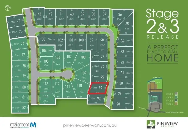 Main view of Homely land listing, Lot 94 Featherwood Crescent, Beerwah QLD 4519