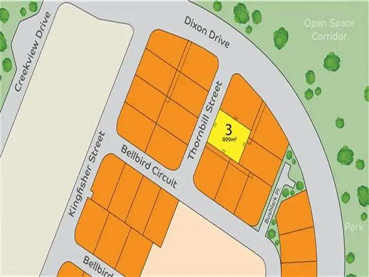 Main view of Homely land listing, 3 Thornbill Street, New Auckland QLD 4680