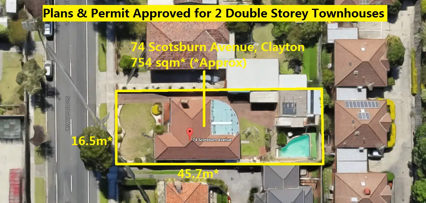 Main view of Homely house listing, 74 Scotsburn Avenue, Clayton VIC 3168
