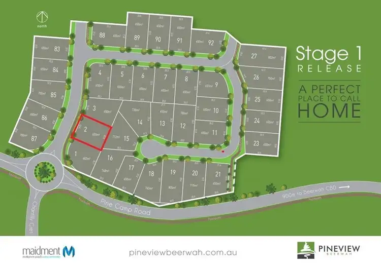 Main view of Homely land listing, Lot 2 Pineview Drive, Beerwah QLD 4519