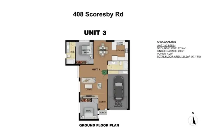 Seventh view of Homely townhouse listing, 1/408 Scoresby Road, Ferntree Gully VIC 3156