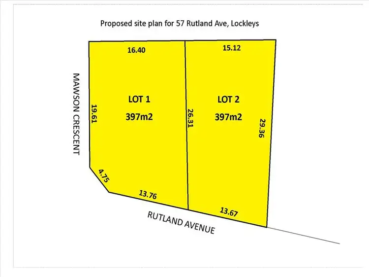 Main view of Homely land listing, Lot 2, 57 Rutland Avenue, Lockleys SA 5032