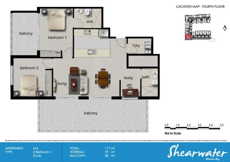 Main view of Homely apartment listing, U 416/2 Howard Street, Warners Bay NSW 2282