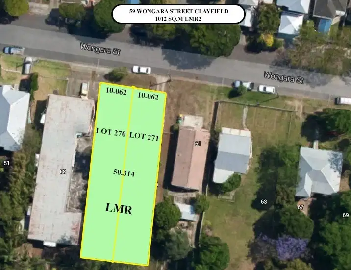 Second view of Homely land listing, 57 and 59 Wongara Street, Clayfield QLD 4011