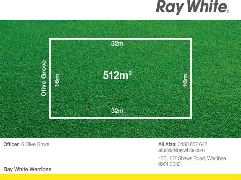 Main view of Homely land listing, 6 Olive Grove, Officer VIC 3809
