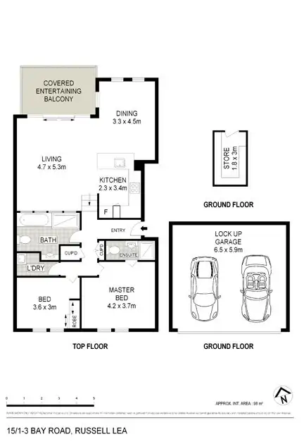 Second view of Homely apartment listing, 15/1-3 Bay Road, Russell Lea NSW 2046