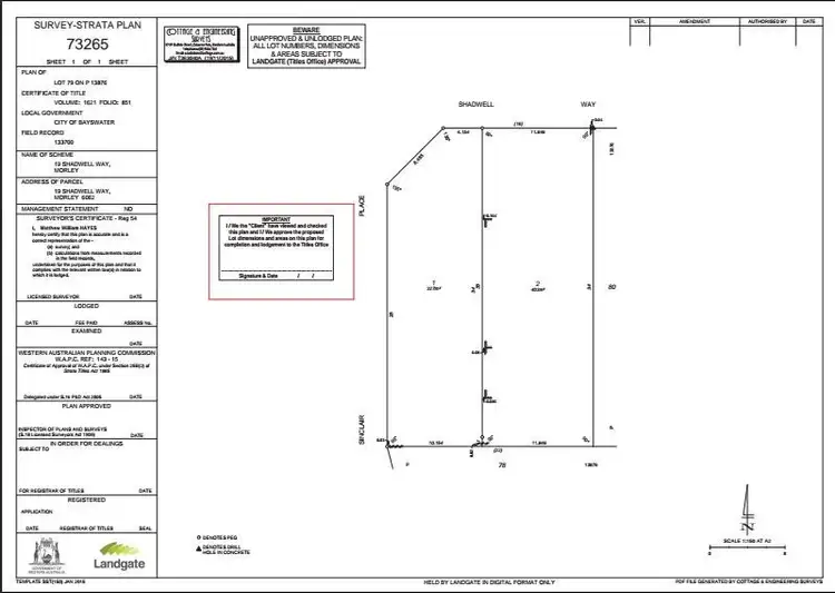 Fifth view of Homely land listing, 1 Sinclair Place, Morley WA 6062