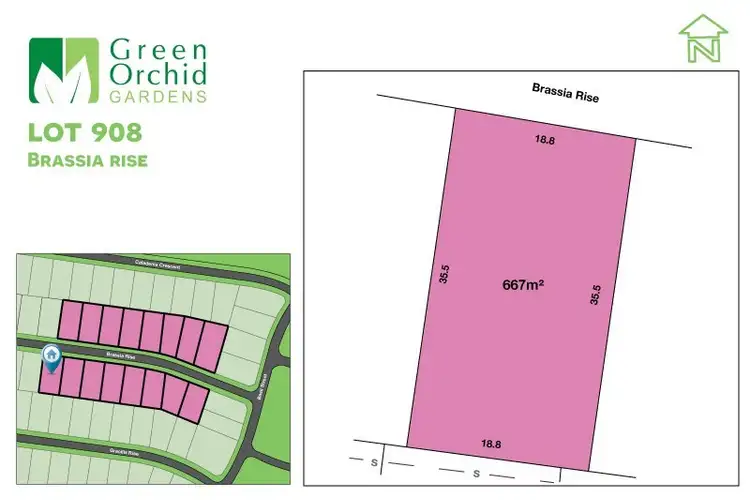 Main view of Homely land listing, Lot 908 Brassia Rise, Worrigee NSW 2540