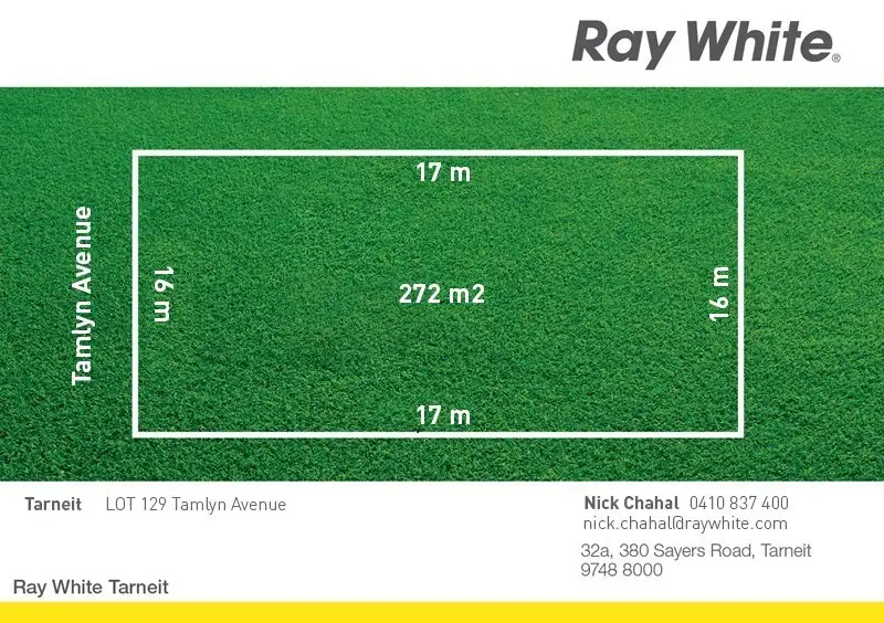 Main view of Homely land listing, Lot 129 Tamlyn Avenue, Tarneit VIC 3029