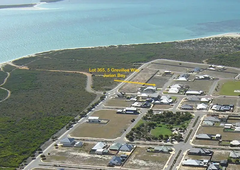 Main view of Homely land listing, Lot 365, 5 Grevillea Way, Jurien Bay WA 6516