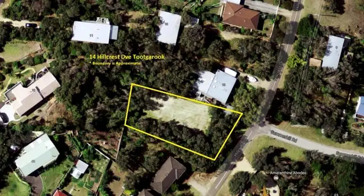 Main view of Homely land listing, 14 Hillcrest Drive, Tootgarook VIC 3941