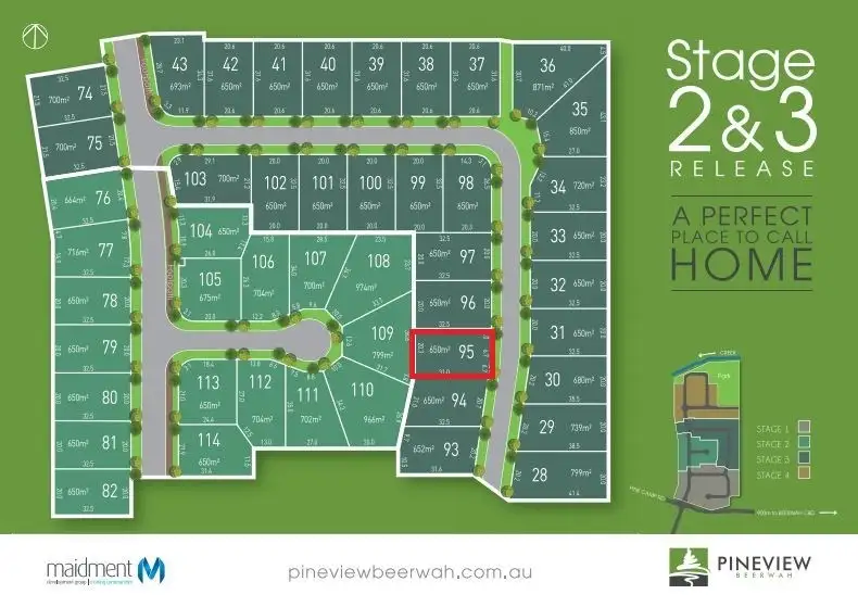 Main view of Homely land listing, Lot 95 Featherwood Crescent, Beerwah QLD 4519