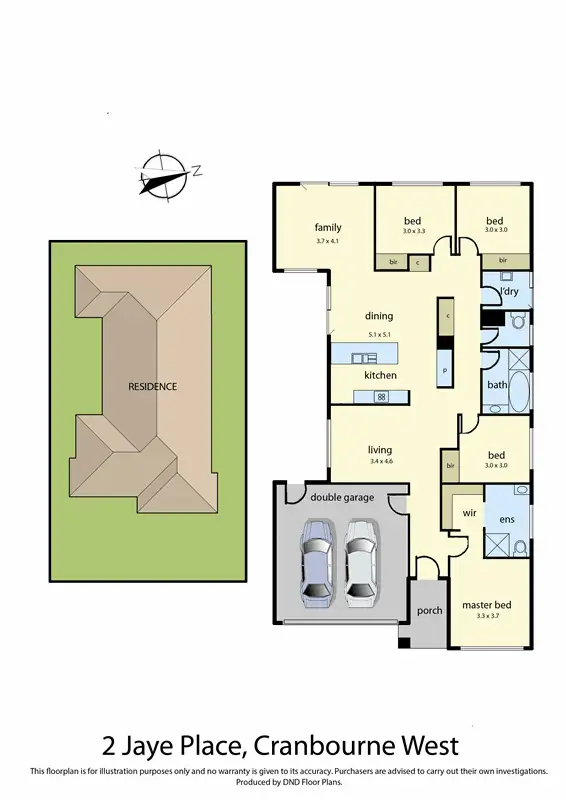 Main view of Homely house listing, 2 Jaye Place, Cranbourne West VIC 3977