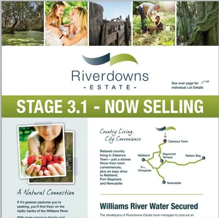 Main view of Homely land listing, Lot 308 Riverdowns Estate, Clarence Town NSW 2321