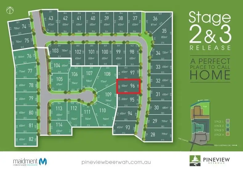 Main view of Homely land listing, Lot 96 Featherwood Crescent, Beerwah QLD 4519