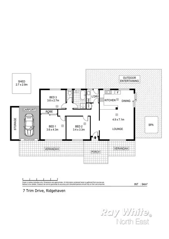 Second view of Homely house listing, 7 Trim Drive, Ridgehaven SA 5097