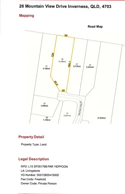 Second view of Homely land listing, 26 Mountain View Drive, Inverness QLD 4703