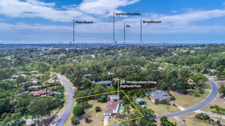 Second view of Homely house listing, 36 Winderadeen Drive, Highland Park QLD 4211