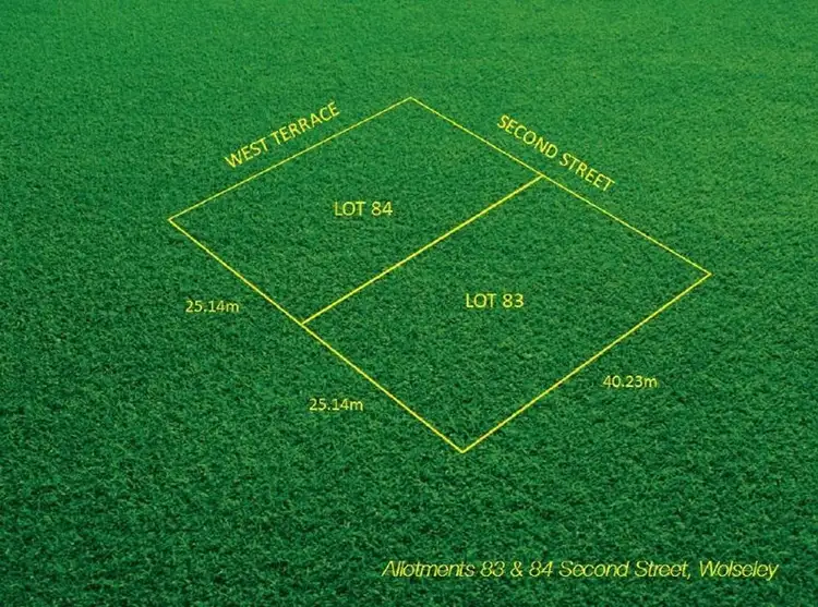 Main view of Homely land listing, Lots 83 and 84 Second Street, Wolseley SA 5269