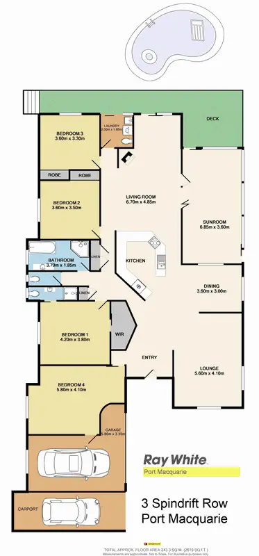 Seventh view of Homely house listing, 3 Spindrift Row, Port Macquarie NSW 2444