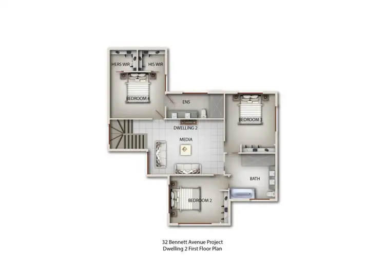 Fifth view of Homely townhouse listing, 1and2/32 Bennett Avenue, Mount Waverley VIC 3149