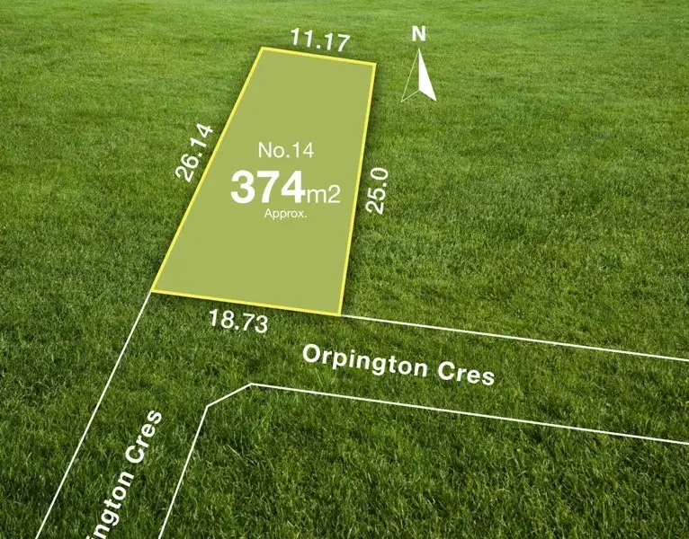 Main view of Homely land listing, 14 Orpington Crescent, Marshall VIC 3216