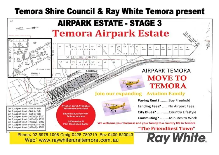 Main view of Homely land listing, Lot 6 Airport Street, Temora NSW 2666