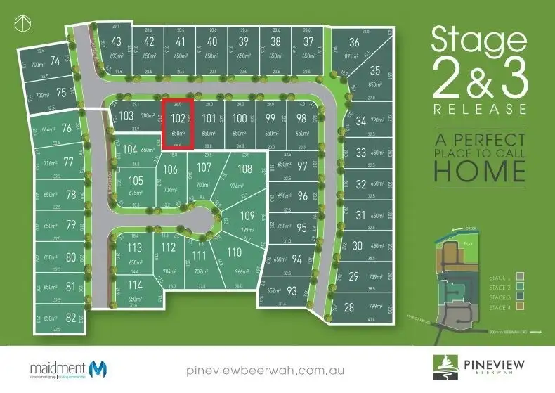Main view of Homely land listing, Lot 102 Featherwood Crescent, Beerwah QLD 4519