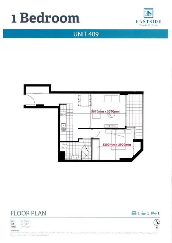 Fifth view of Homely apartment listing, Apt 409/6-8 Charles Street, Charlestown NSW 2290