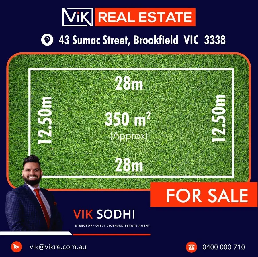 Main view of Homely land listing, 43 Sumac Street, Brookfield VIC 3338