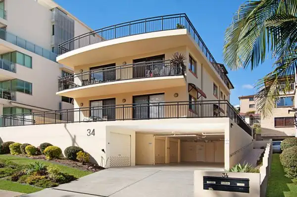 Main view of Homely unit listing, 1/34 Boundary Street, Rainbow Bay QLD 4225