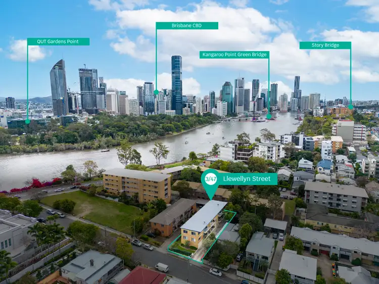 Main view of Homely unit listing, 3/47 Llewellyn Street, Kangaroo Point QLD 4169
