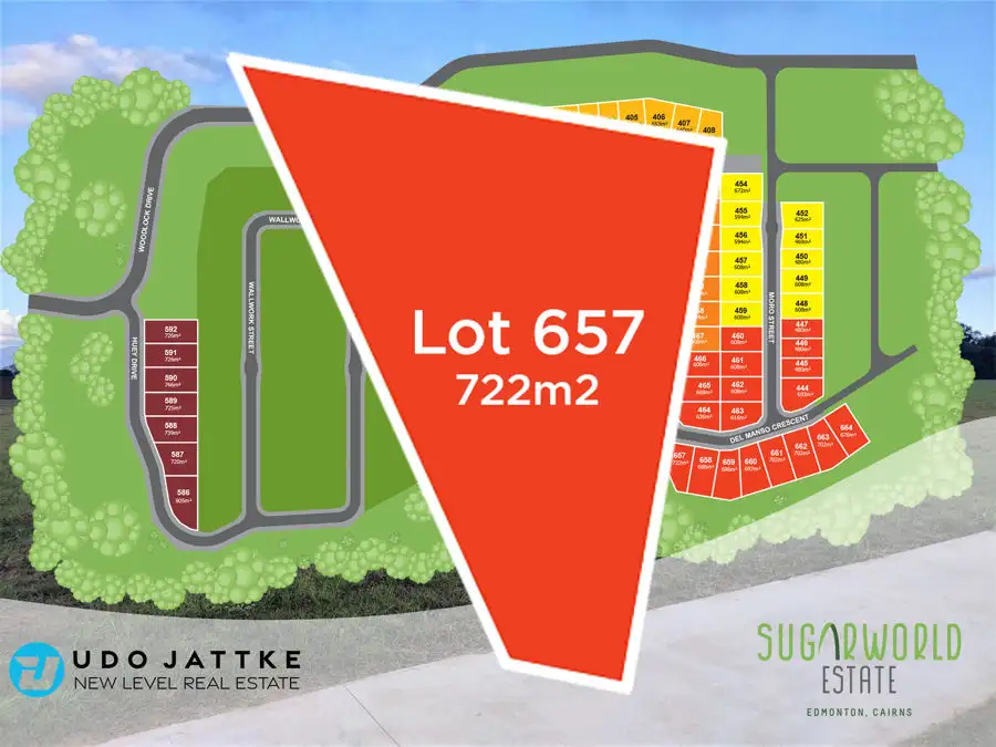 Main view of Homely land listing, Lot 657 Del Manso Crescent, Edmonton QLD 4869