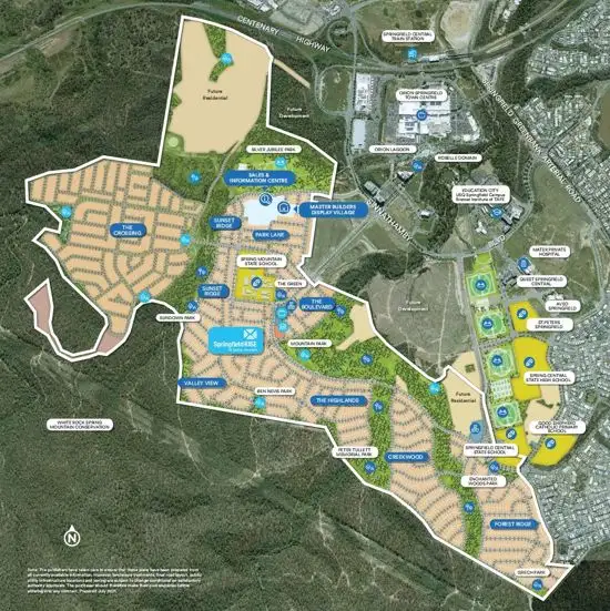 Sixth view of Homely house listing, lot8525 BELVEDERE DRIVE, Spring Mountain QLD 4300
