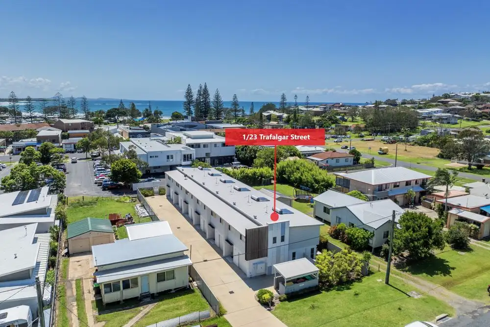 Main view of Homely townhouse listing, 1/23 Trafalgar Street, Woolgoolga NSW 2456