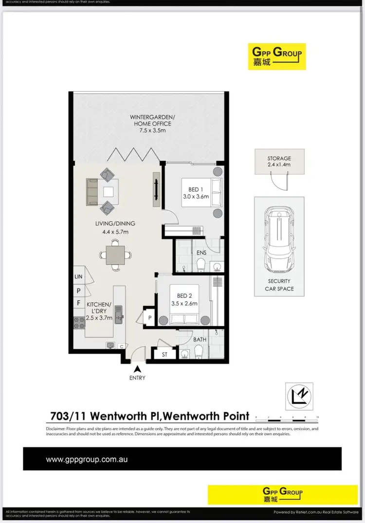 Second view of Homely apartment listing, 703/11 Wentworth Place, Wentworth Point NSW 2127