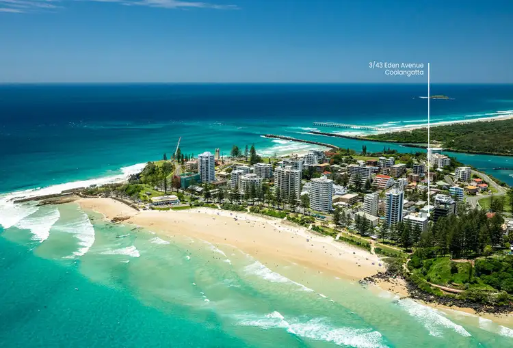 Main view of Homely apartment listing, 3/43 Eden Avenue, Rainbow Bay QLD 4225