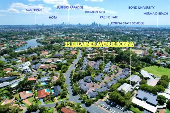 Main view of Homely townhouse listing, 35 Killarney Ave, Robina QLD 4226