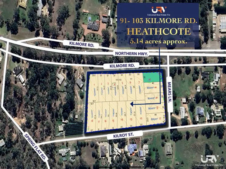 Main view of Homely rural property listing, 91-103 Kilmore Road, Heathcote VIC 3523