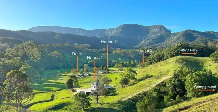 Main view of Homely rural property listing, 530-542 & 569 Upper Crystal Creek Road, Crystal Creek NSW 2484
