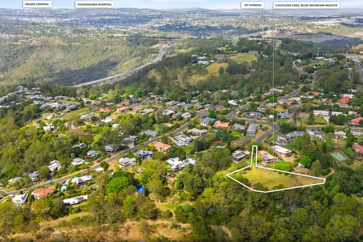 Main view of Homely land listing, 2 Outlook Crescent, Blue Mountain Heights QLD 4350