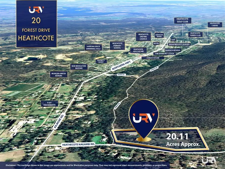 Main view of Homely land listing, 20 Forest Drive, Heathcote VIC 3523
