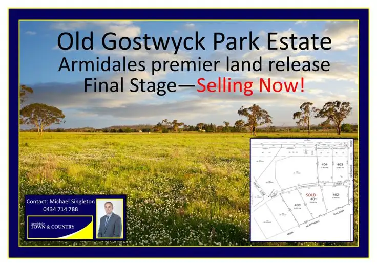 Main view of Homely land listing, Lot 403 Old Gostwyck Park Estate, Armidale NSW 2350